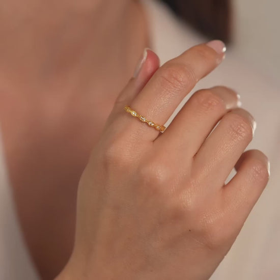Marquise Shape Eternity Band
