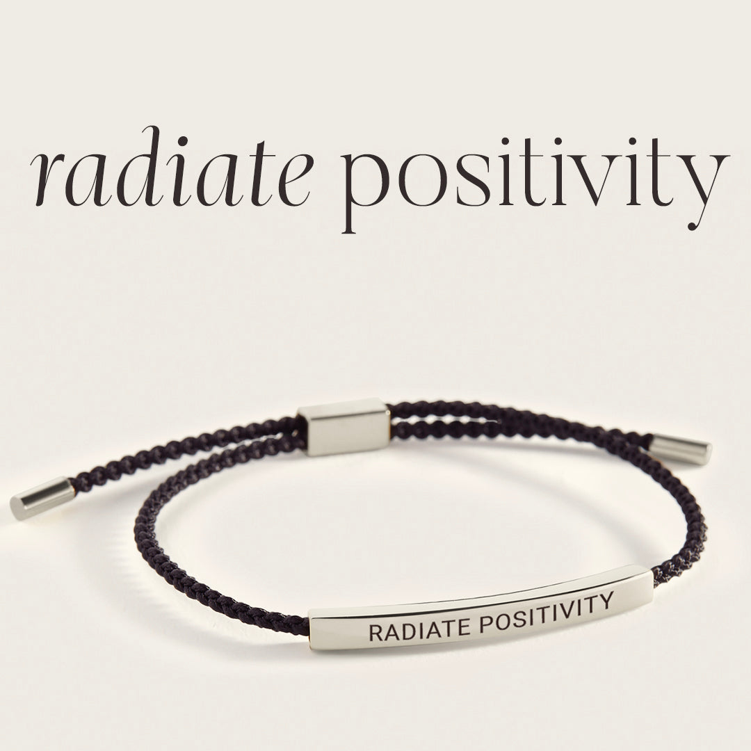 Radiate Positivity Inspire Bracelet in 925 Sterling Silver — Vanny Jewels