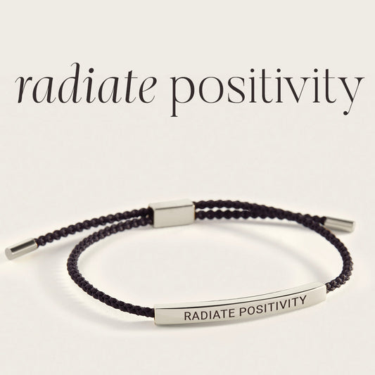 Radiate Positivity Inspire Bracelet in 925 Sterling Silver — Vanny Jewels