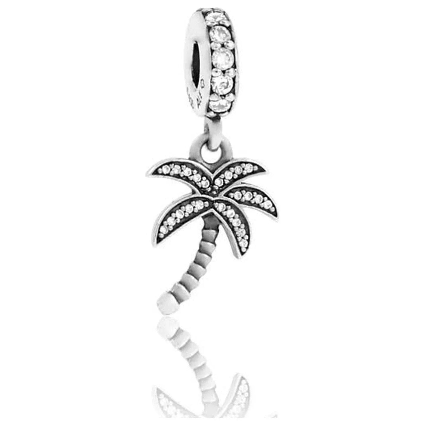 Palm Tree Charm in 925 Sterling Silver — Vanny Jewels