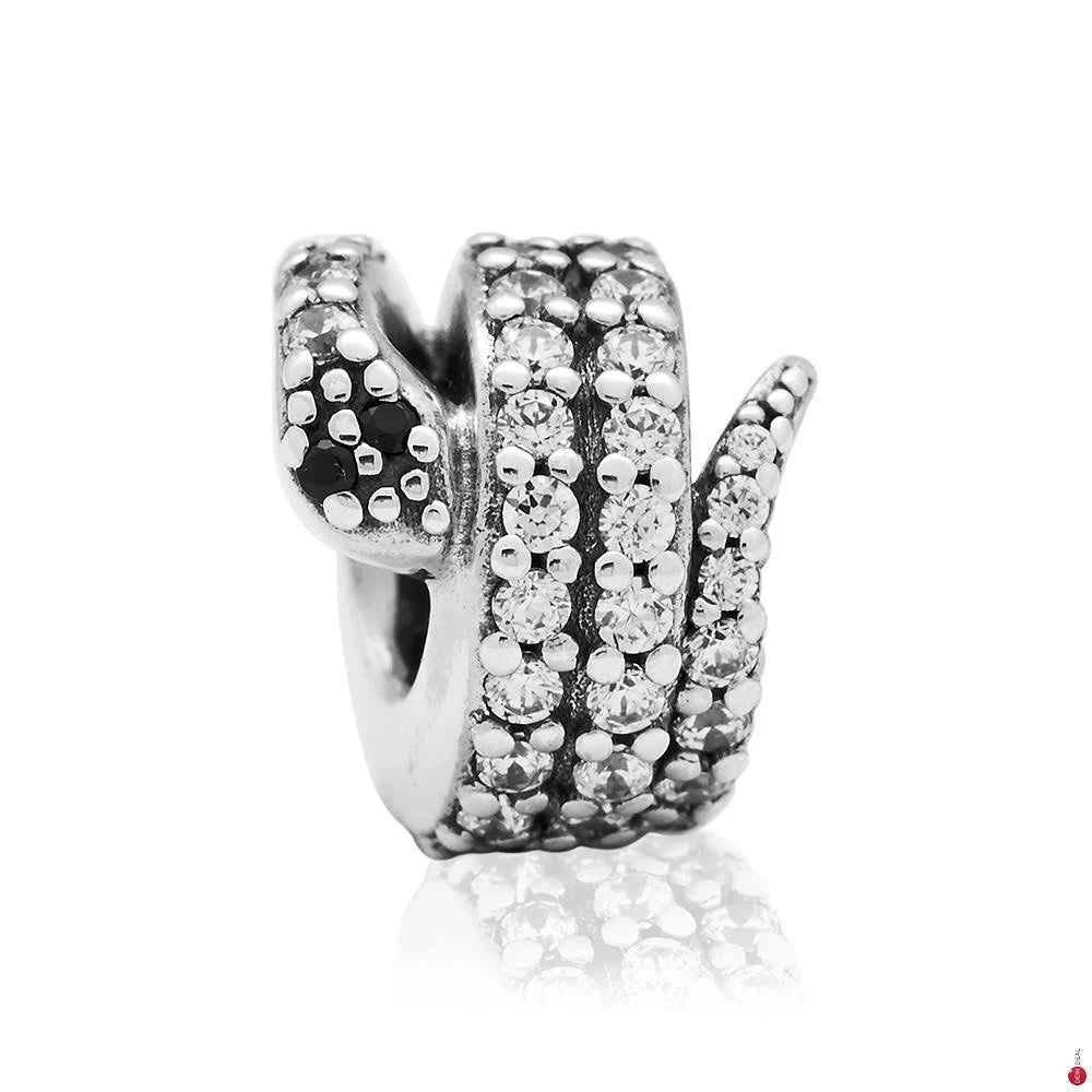 Snake Shine Charm in 925 Sterling Silver — Vanny Jewels