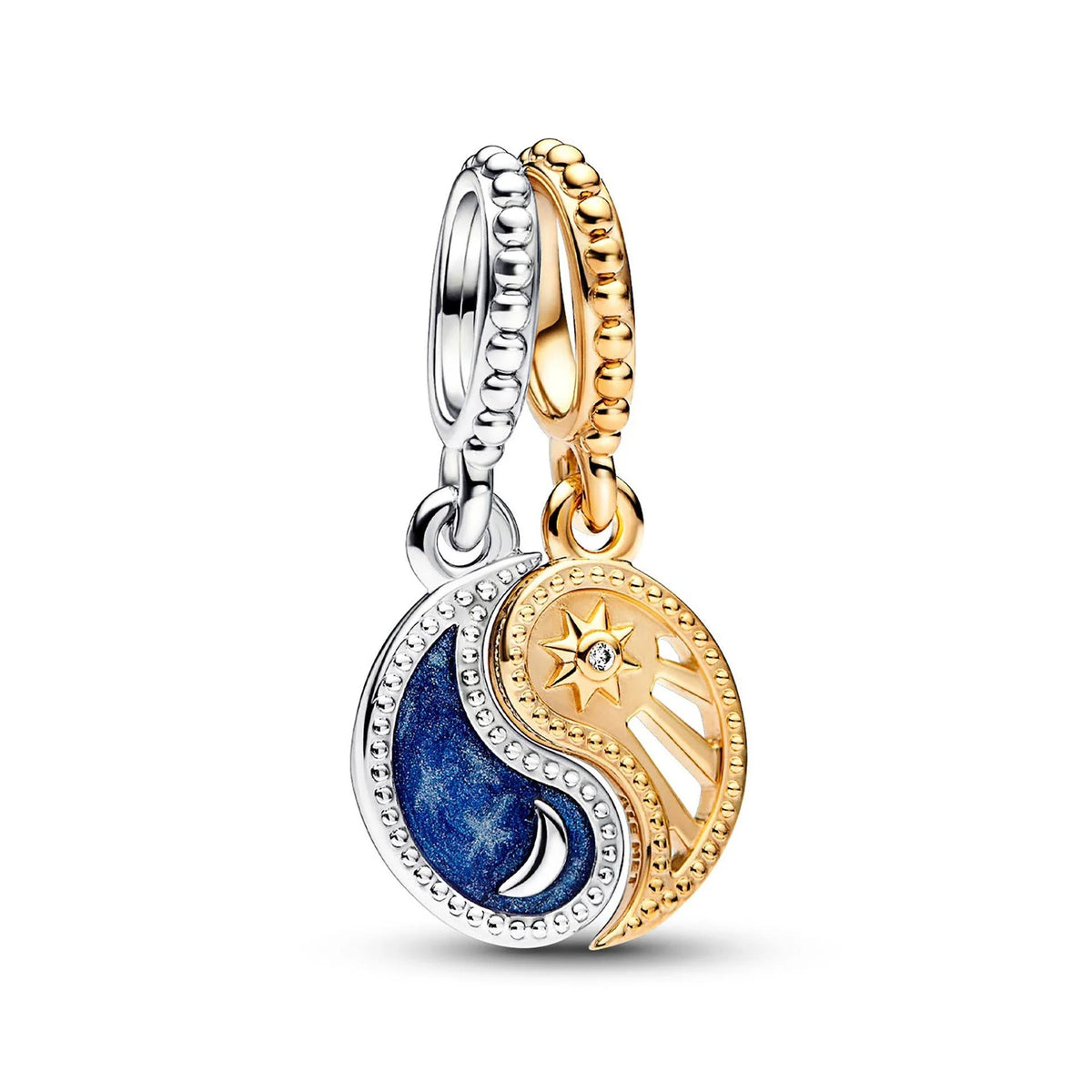Sun and Moon Charm in 925 Sterling Silver — Vanny Jewels