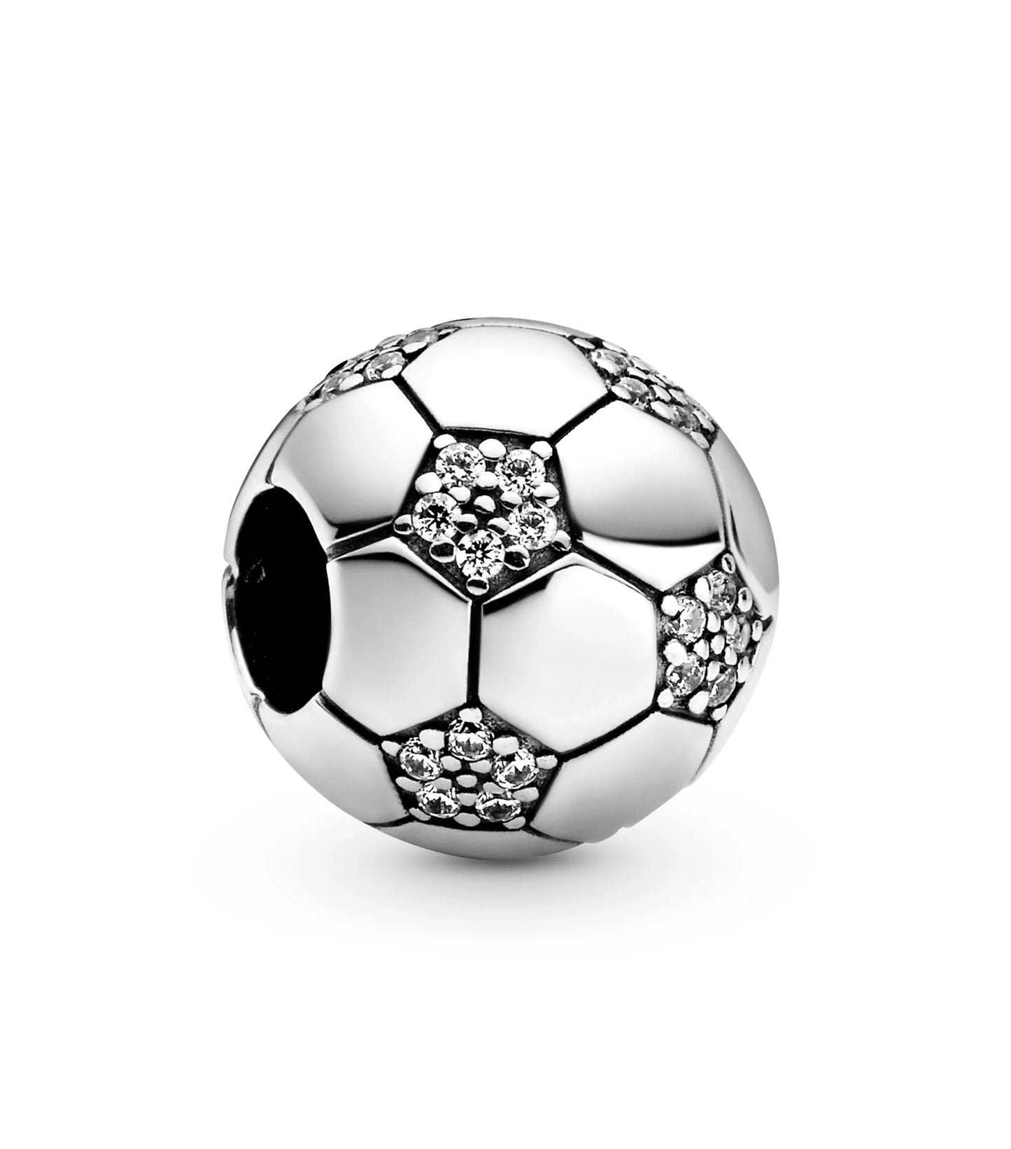 Soccer Ball Charm in 925 Sterling Silver — Vanny Jewels