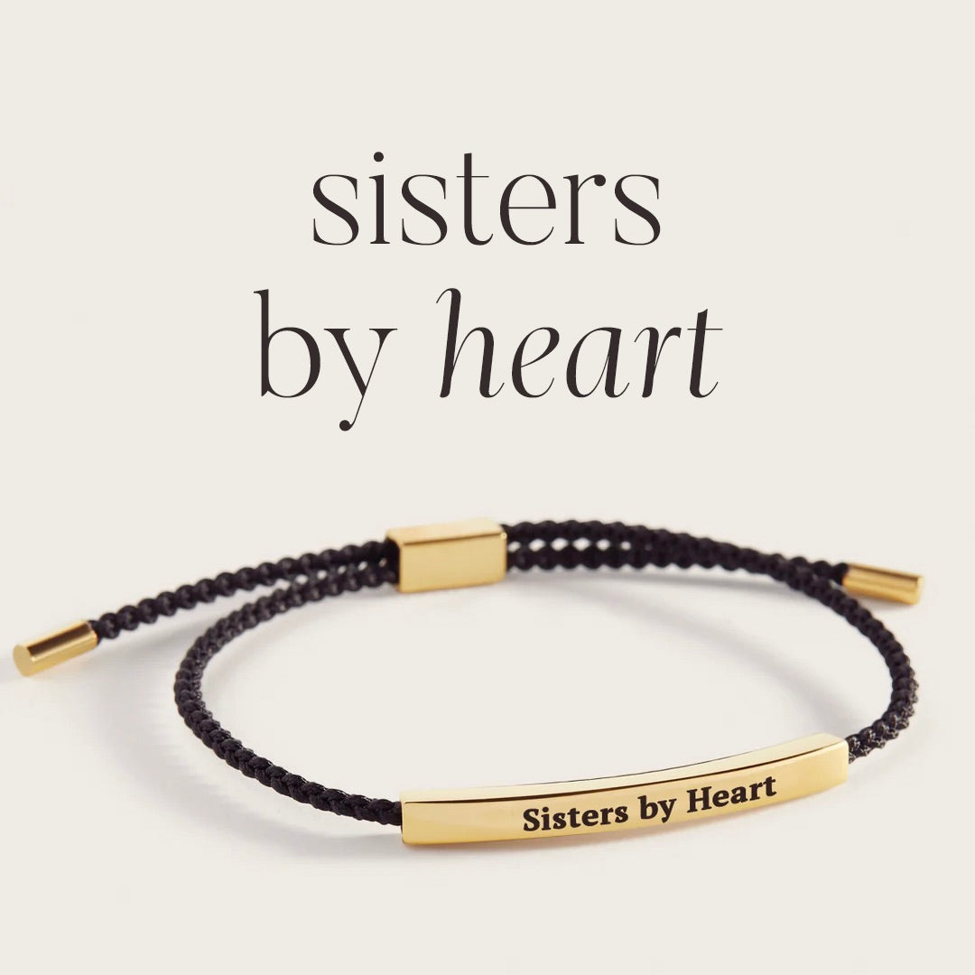 Not Sisters By Blood But Sisters By Heart Inspire Bracelet — Vanny Jewels