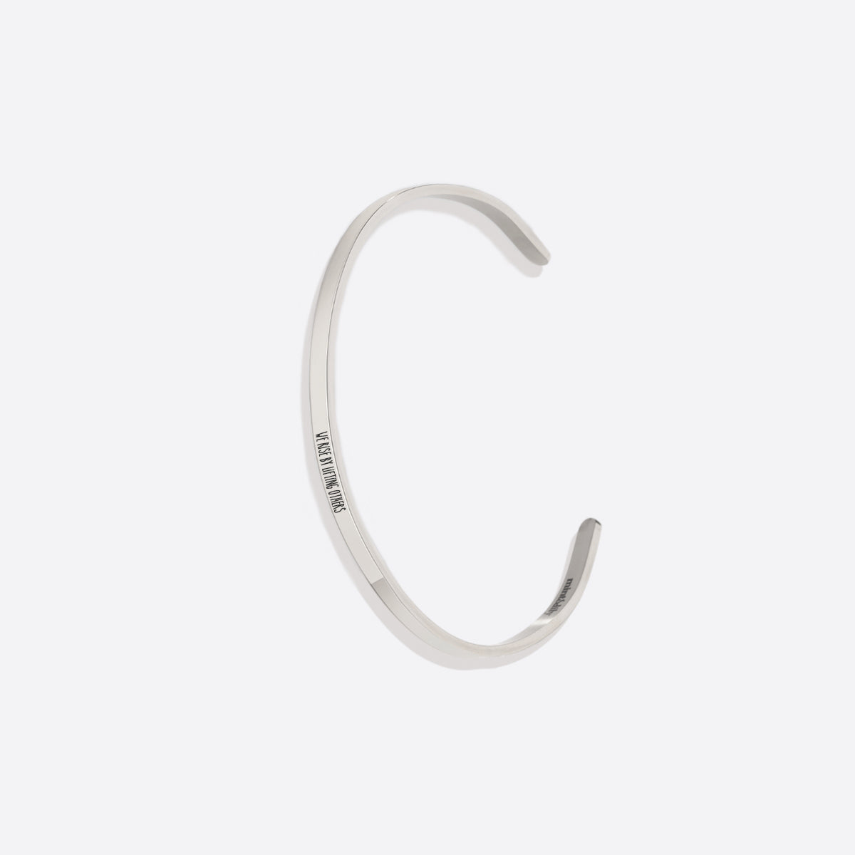Personalized Thin Cuff Bracelet in 925 sterling silver