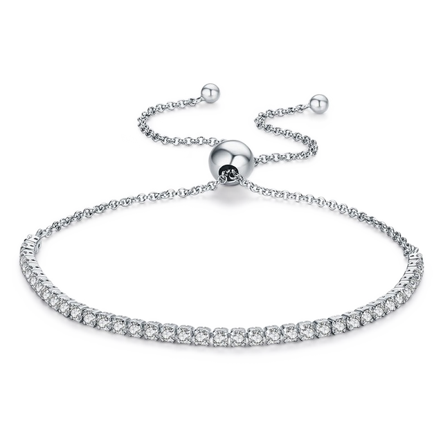 Thin Tennis Bracelet in 925 Sterling Silver — Vanny Jewels