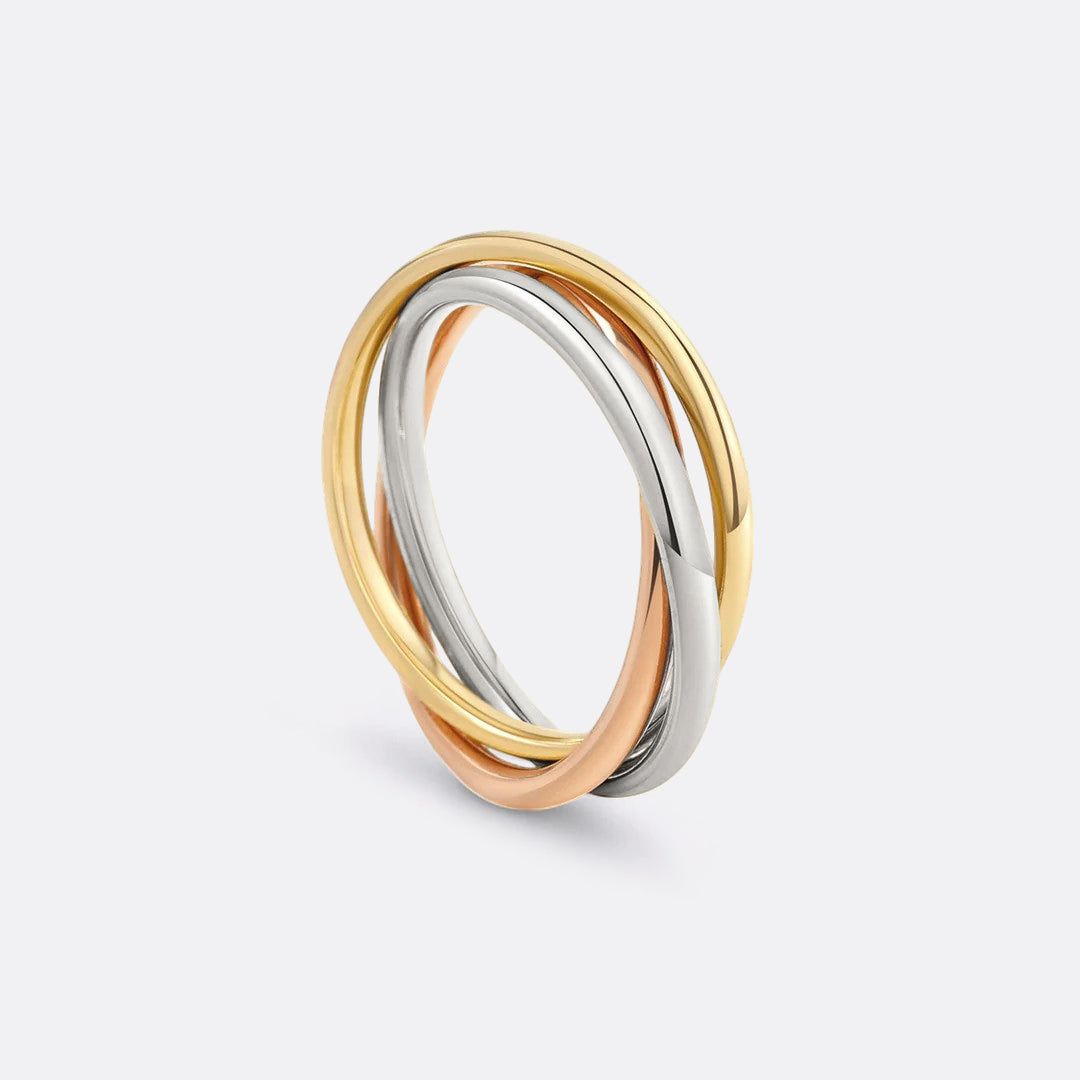 Zierlicher ineinandergreifender Fidget-Ring