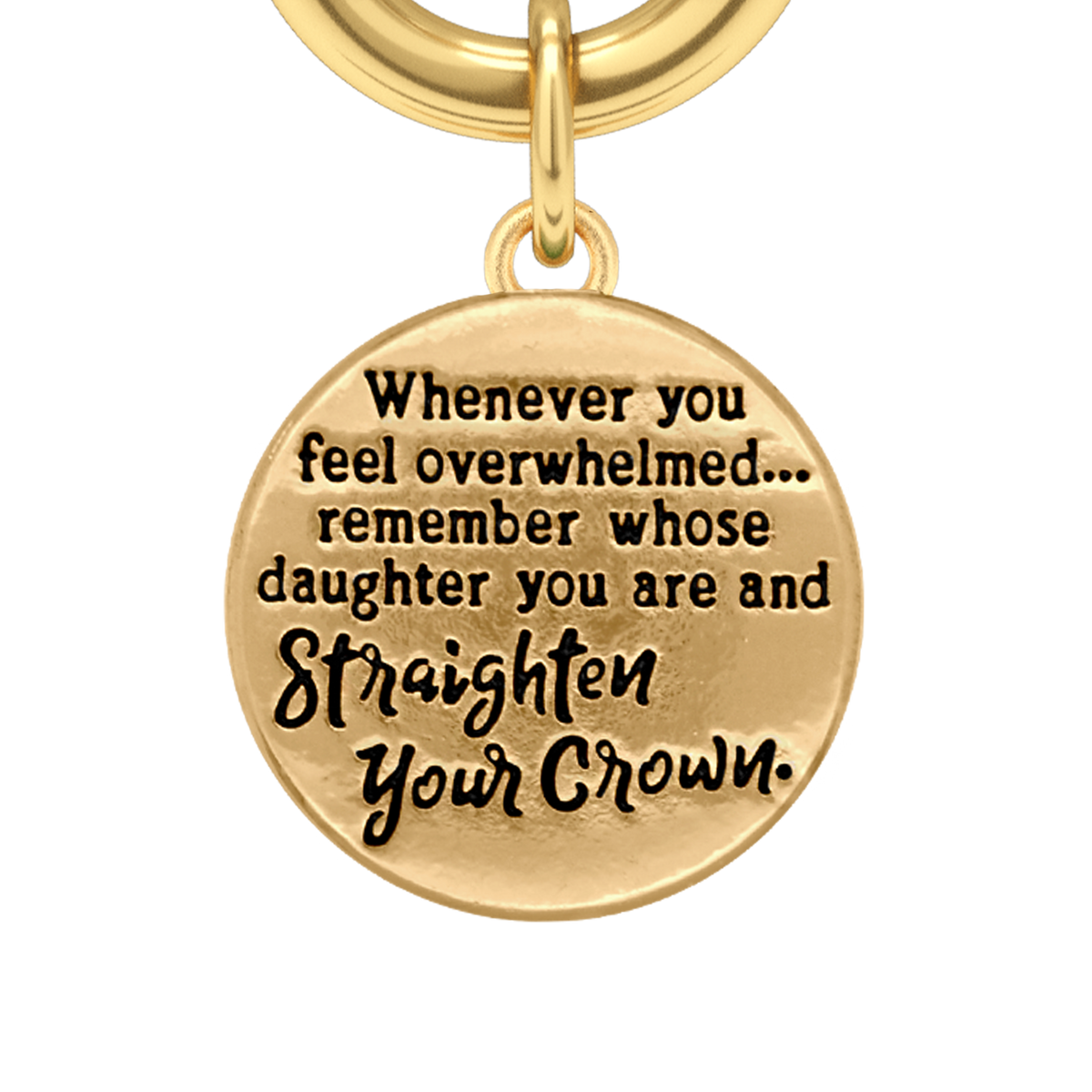 Straighten Your Crown - Two-Tone Charm Bracelet, flat lay detail