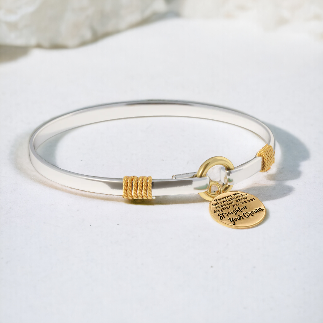 Raddrizza la Corona - Bracciale Charm Bicolore