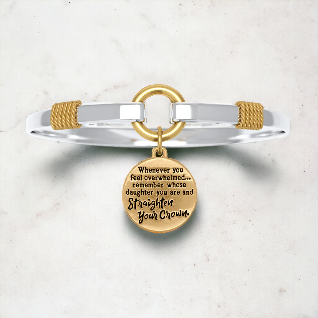 Raddrizza la Corona - Bracciale Charm Bicolore