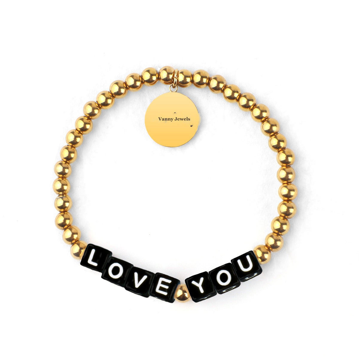 Custom Waterproof Gold Beaded Friendship Bracelet