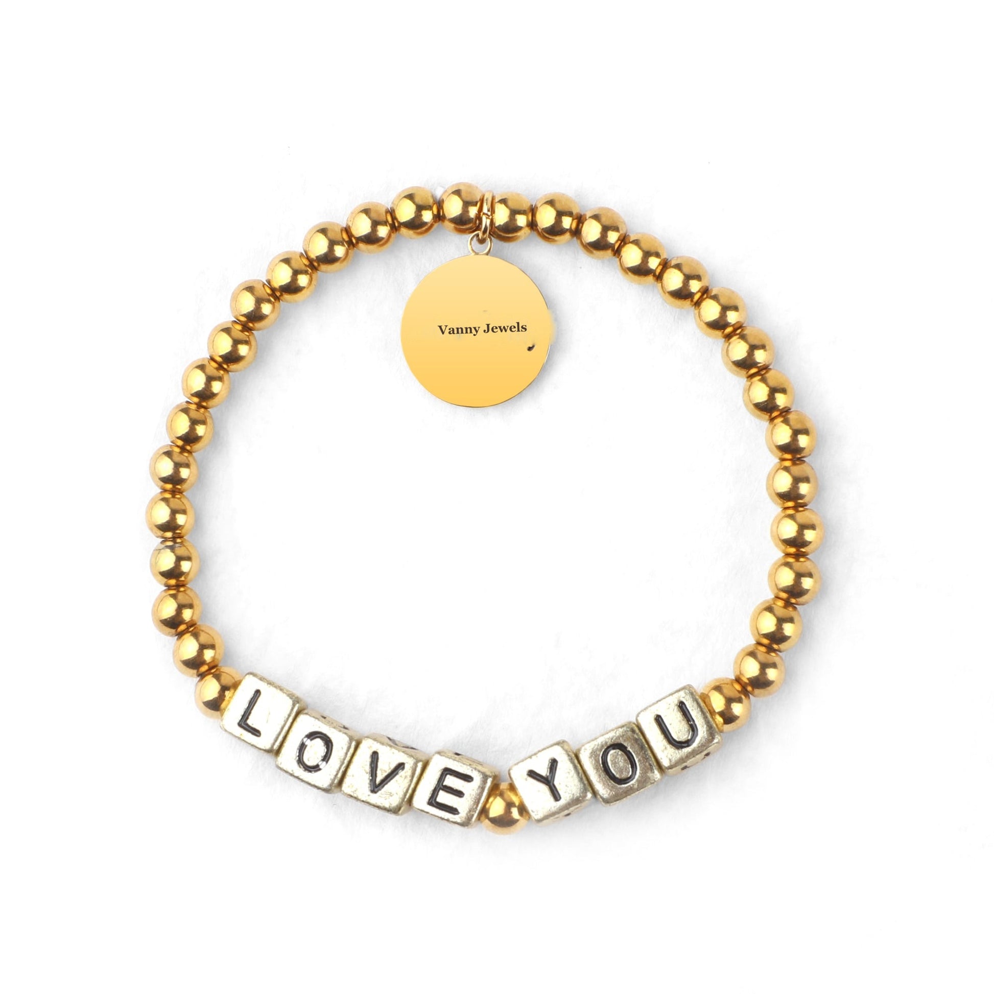 Custom Waterproof Gold Beaded Friendship Bracelet