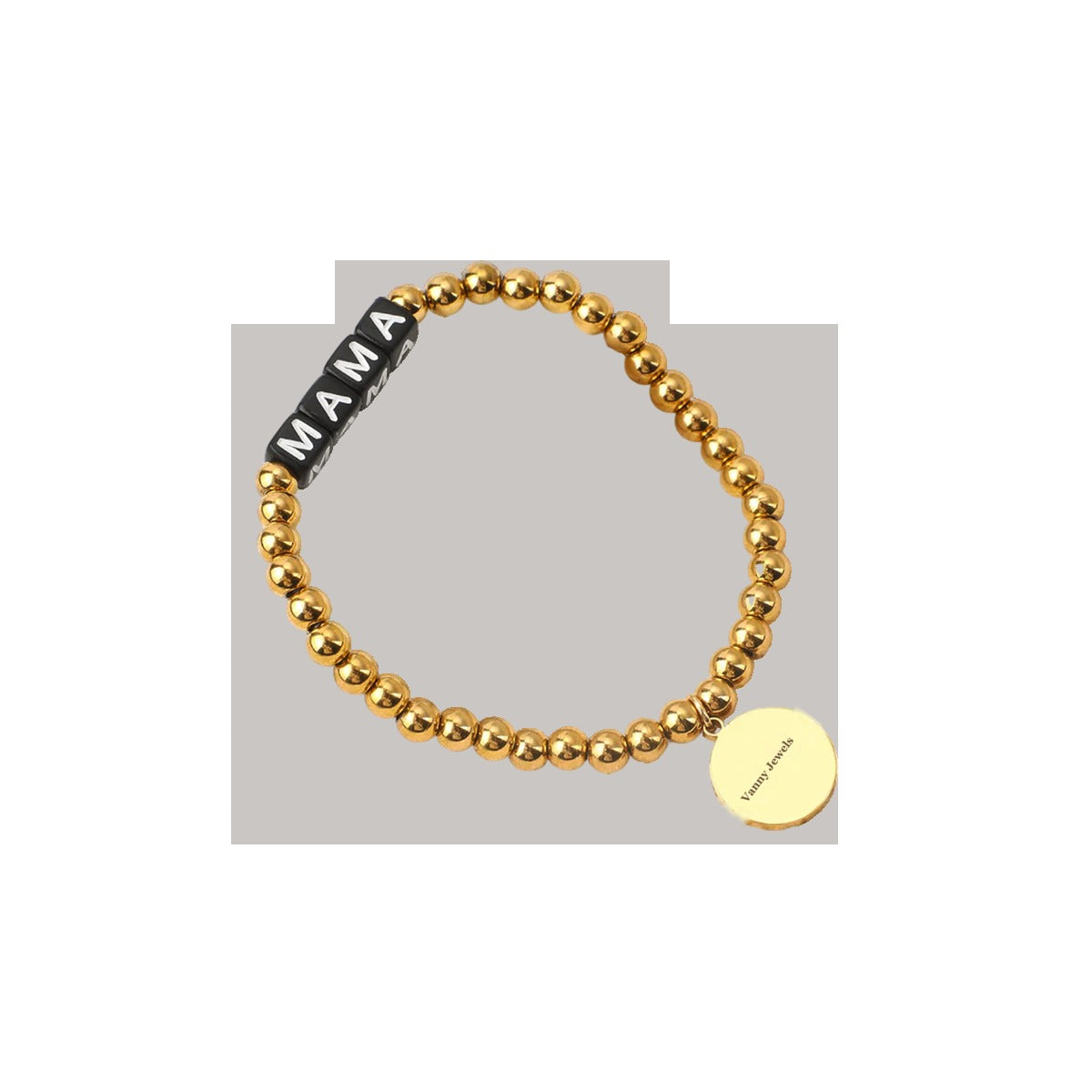 Custom Waterproof Gold Beaded Friendship Bracelet