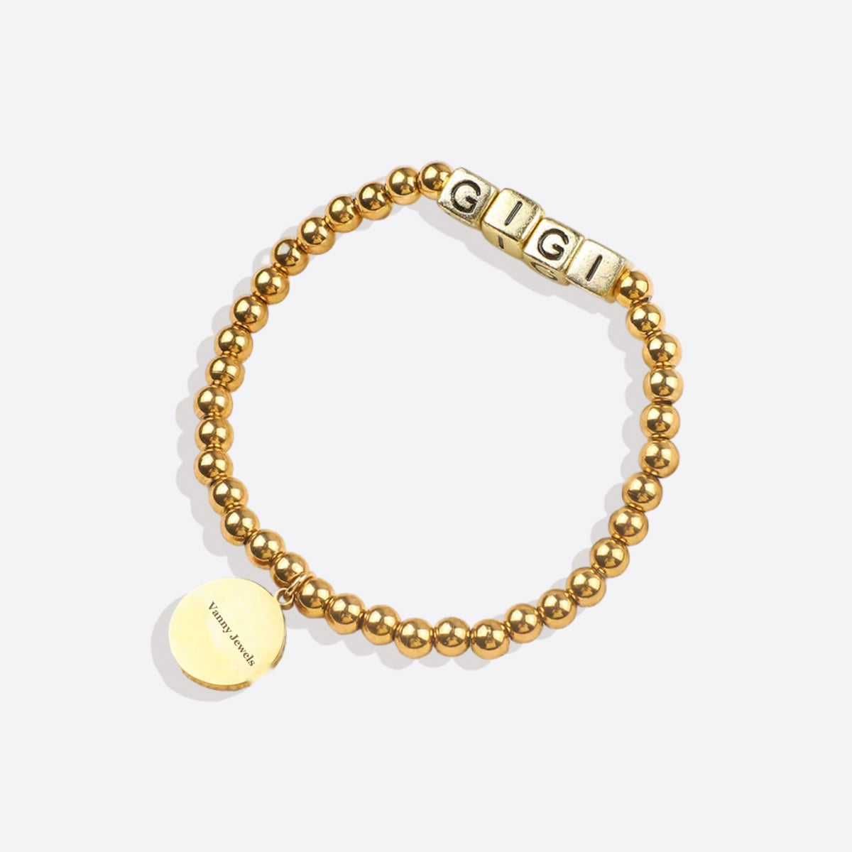 Custom Waterproof Gold Beaded Friendship Bracelet