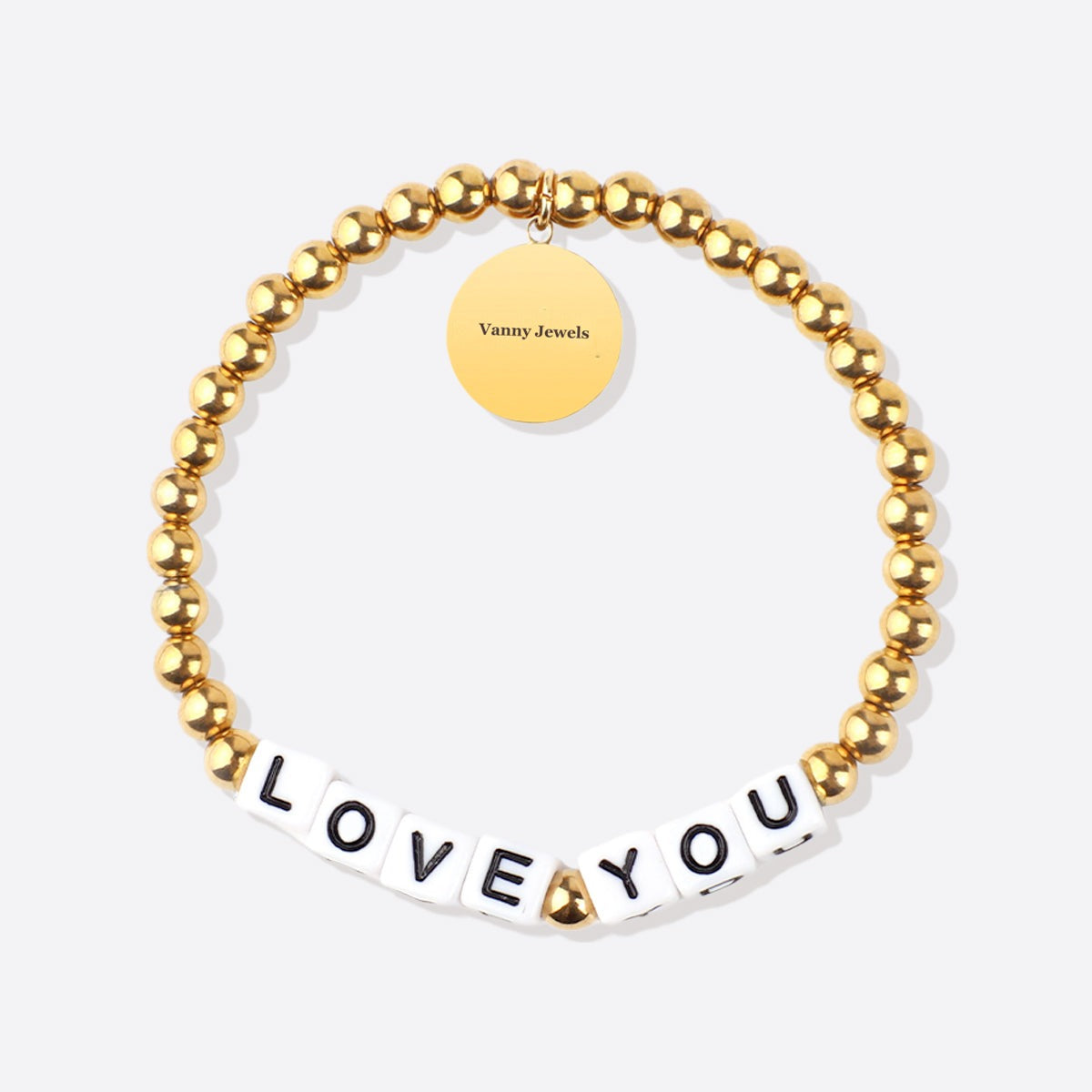 Custom Waterproof Gold Beaded Friendship Bracelet