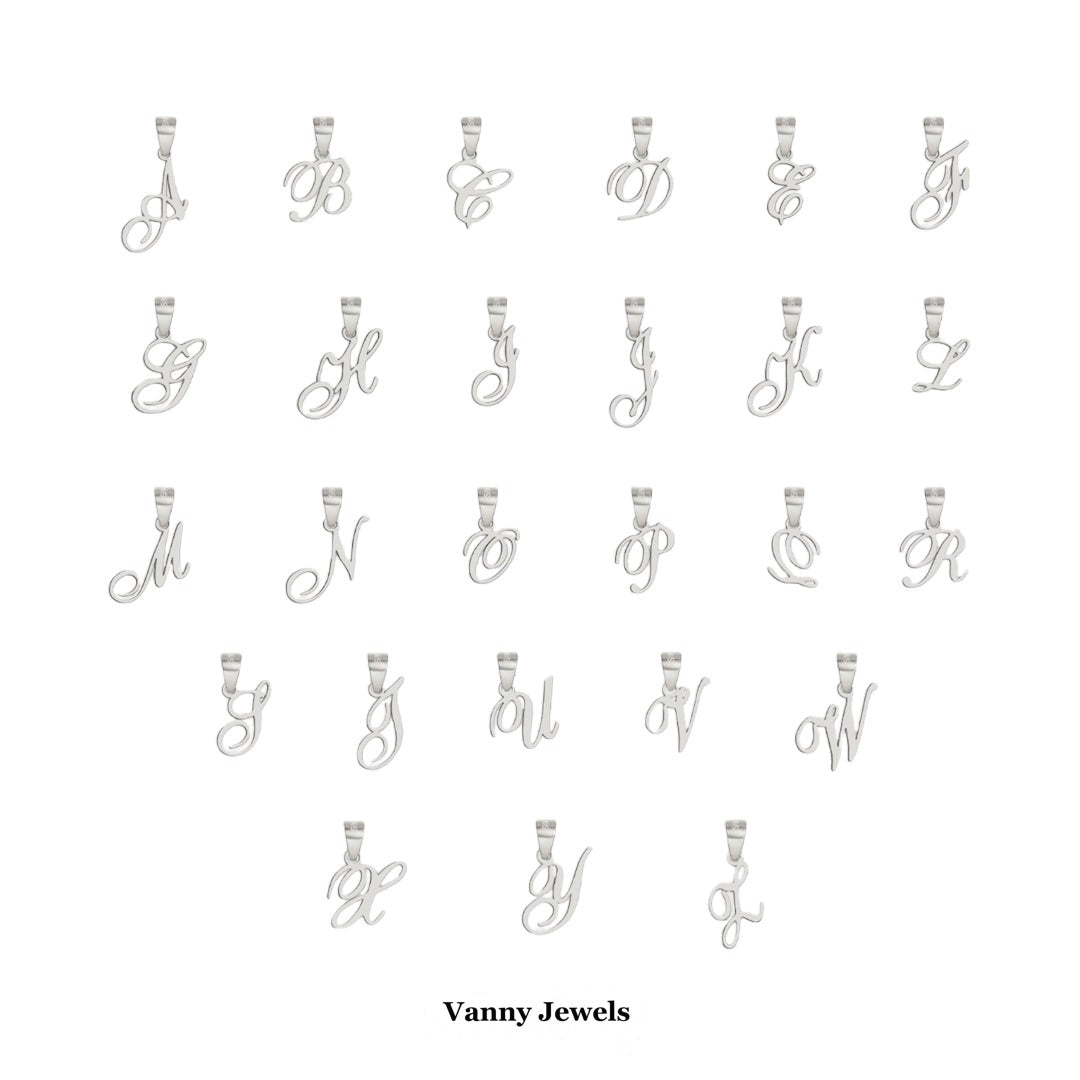 Romantic Initial Charm Pendant
