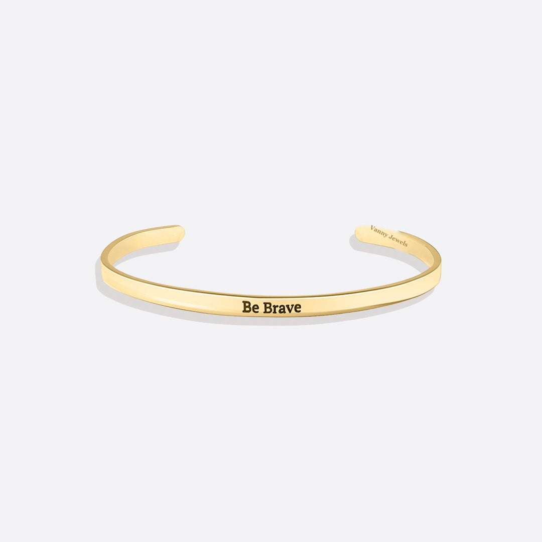 Personalized Thin Cuff Bracelet