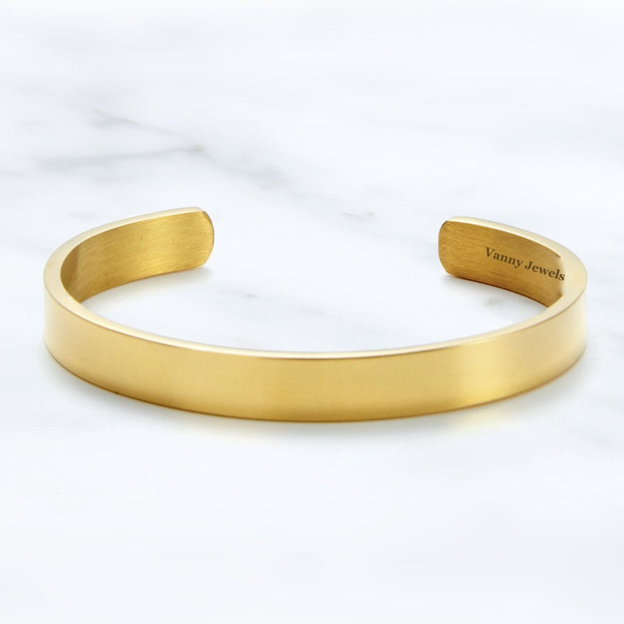 Beautiful Girl You Can Do Hard Things Cuff Bracelet