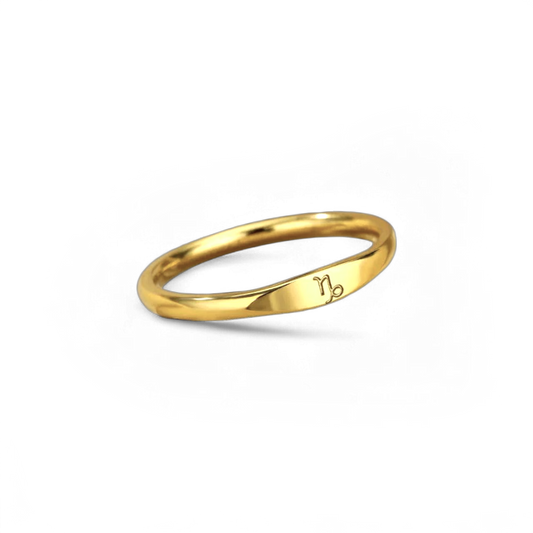 Minimalist Zodiac Stacking Band ring — Vanny Jewels