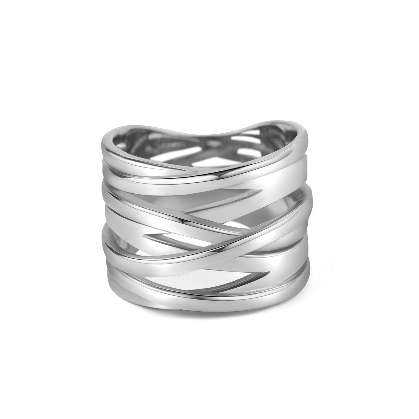 Wire Wrap Statement Ring in 925 sterling silver