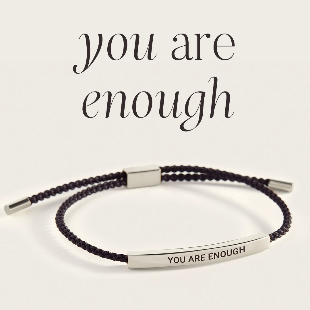 You Are Enough Inspire Bracelet in 925 Sterling Silver — Vanny Jewels